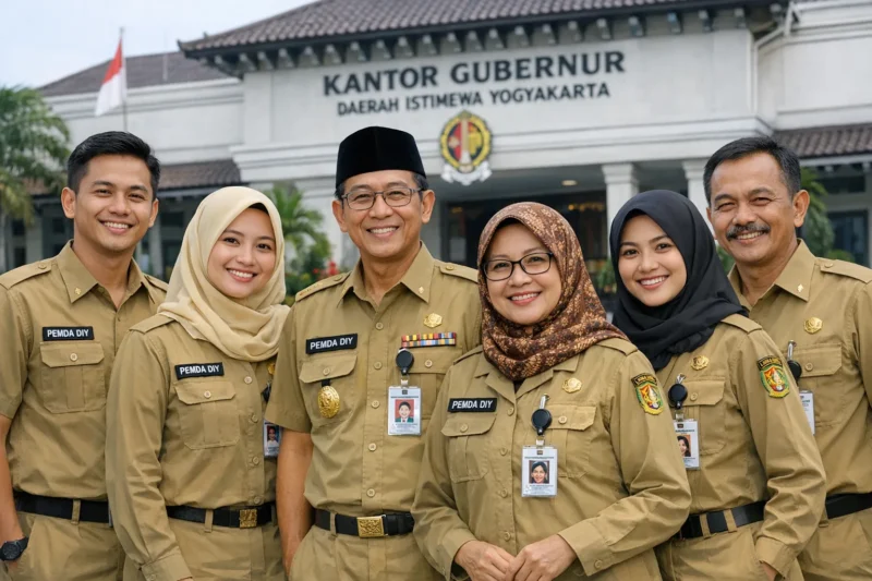 Ilustrasi - ASN tetap ke kantor di hari pertama WFH di Yogyakarta. (Jennus)