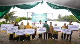 Greenhouse menjadi langkah awal sebuah infrastruktur yang kelak akan dilengkapi sistem otomatisasi untuk meningkatkan produktivitas. (Humas UMY)
