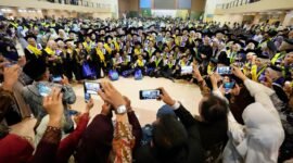 Universitas Muhammadiyah Yogyakarta mengukuhkan ratusan lulusan pada hari pertama Wisuda Periode III Tahun Akademik 2025/2026 yang digelar di Sportorium UMY, Rabu (8/4/2026). (Dok UMY)