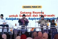Menteri Agama Nasaruddin Umar pada ‘Belajaraya 2026’ di Taman Ismail Marzuki, Jakarta.