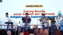 Menteri Agama Nasaruddin Umar pada ‘Belajaraya 2026’ di Taman Ismail Marzuki, Jakarta.