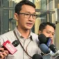 Juru bicara KPK Budi Prasetyo memberikan keterangan kepada wartawan di Gedung Merah Putih KPK Jakarta, Selasa (21/10/2025).