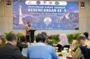 Sekretaris Utama BNPB, Dr. apt. Rustian, S.Si., M.Kes., memberikan sambutan dalam acara Pertemuan Ilmiah Kebencanaan ke-9 di UMY