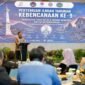 Sekretaris Utama BNPB, Dr. apt. Rustian, S.Si., M.Kes., memberikan sambutan dalam acara Pertemuan Ilmiah Kebencanaan ke-9 di UMY