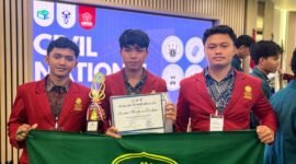 Foto tim WERKUDARA UMY yang berhasil meraih juara 2 dalam Lomba Beton Nasional yang diselenggarakan oleh Universitas Tarumanagara, Jakarta