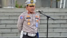 
Dirregident Korlantas Polri Brigjen Pol. Wibowo saat memberikan keterangan di Jakarta, Senin (25/6/2026). (KM)