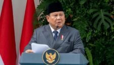 Presiden Prabowo Subianto saat menyampaikan pidato pada Upacara Peringatan Hari Lahir Pancasila di Gedung Pancasila, Jakarta, Senin (1/6/2026). (KM)