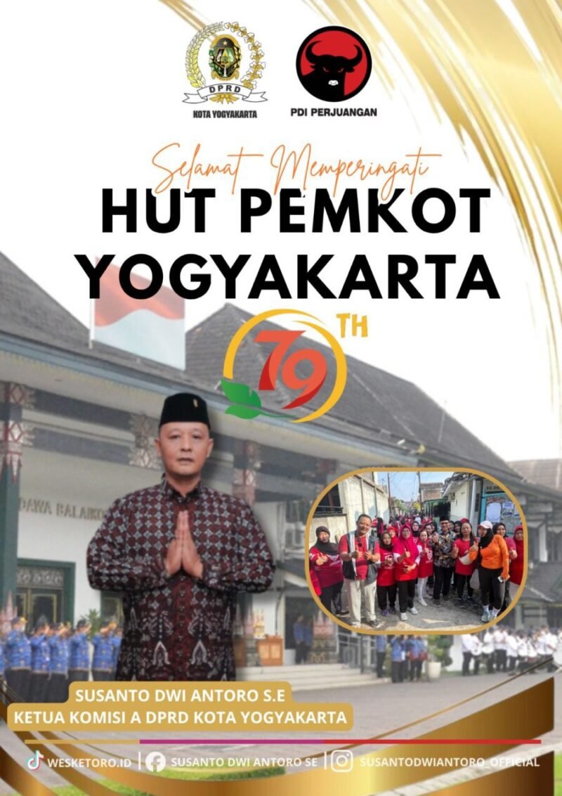 Susanto Dwi Antoro, S.E. (Ketua Komisi A DPRD Kota Yogyakarta - Fraksi PDI Perjuangan)