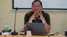 HCGA Manager di PT Jamu Air Mancur Solo, Eko Jadi Saputro saat memberikan materi kuliah umum di Prodi Hukum Program Magister UMY