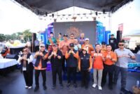 Gubernur Herman Deru Beserta Jajaran Kompak Sosialisasikan Lambang Sensus Ekonomi 2026 di Palembang