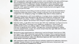 Pernyataan resmi UMY terkait dugaan pelecehan.