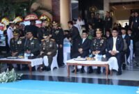 Gubernur Banten bersama jajaran unsur Forkopimda Provinsi Banten menghadiri upacara Peringatan Hari Bhayangkara ke-80 di Markas Kepolisian Daerah (Mapolda) Banten