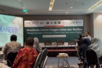 launching aplikasi MyINDAH Diet di Jakarta, Kamis (2/7)