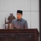 Achmad Dimyati Natakusumah menyampaikan Pendapat Gubernur dalam Rapat Paripurna DPRD Provinsi Banten di Gedung DPRD Provinsi Banten,