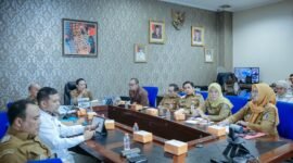 Rapat Teknis Pengendalian Inflasi yang dihadiri Kepala Bank Indonesia Lampung, Perum Bulog Wilayah Lampung, Asisten Perekonomian dan Pembangunan Setda Provinsi Lampung, Biro Ekonomi, serta sejumlah kepala OPD terkait.