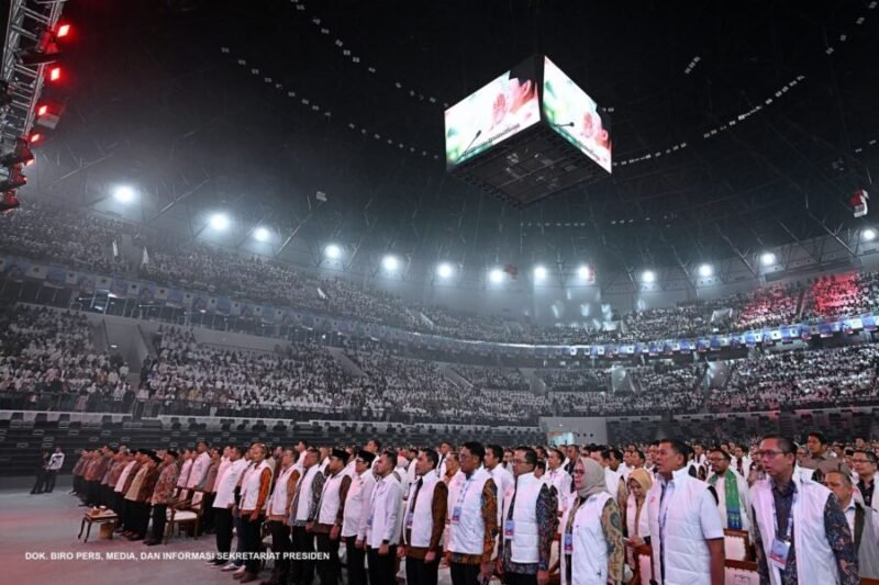 Ribuan peserta mengikuti Peringatan Hari Koperasi Nasional 2026 di Indonesia Arena, Jakarta