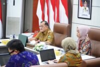 Sekretaris Daerah Provinsi Sumatera Selatan memberikan sambutan Diskusi Kajian Studi Lobbying Politik dan Regulasi bersama Direktorat Monitoring KPK RI di Ruang Rapat Bina Praja, Palembang