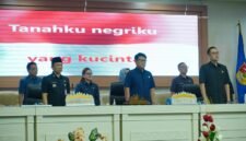 Suasana Rapat Paripurna DPRD Provinsi Lampung di Ruang Sidang DPRD Provinsi Lampung, Jumat (17/7/2026)