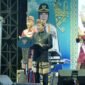 Sekdaprov Lampung membacakan sambutan tertulis Gubernur Lampung pada pembukaan Bandar Lampung Expo 2026, Jumat malam (17/7/2026)