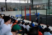 Suasana pembukaan Siger Smash Padel Tournament 2026 di The Canopy Lampung, Bandarlampung, Minggu (19/7/2026)