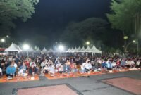 Antusiasme warga Banten menyaksikan laga final antara Argentina dan Spanyol.