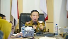 Sekretaris Daerah Provinsi Lampung Marindo Kurniawan menyampaikan keynote speech mengenai kepemimpinan digital dan implementasi Sistem Pemerintahan Berbasis Elektronik (SPBE)