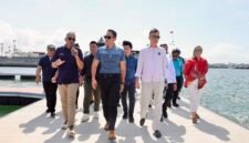 Menteri Koordinator Bidang Infrastruktur dan Pembangunan Kewilayahan meninjau kawasan Bali Maritime Tourism Hub (BMTH) di Pelabuhan Benoa, Denpasar, Bali