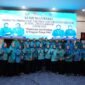 Ketua TP PKK Provinsi Sumatera Selatan foto bersama Ketua TP PKK Kota Lubuk Linggau dan jajaran pengurus PKK di Kota Lubuk Linggau