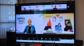 Ketua TP PKK Provinsi Sumatera Selatan mengikuti sekaligus membuka TAMASYA di KERABAT Nasional Seri 22 Tahun 2026 secara virtual dari Sekretariat TP PKK Sumsel, Palembang
