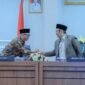 Gubernur Lampung berjabat tangan dengan Menteri PPN/Kepala Bappenas RI di Kantor Gubernur Lampung, Jumat (24/7/2026)