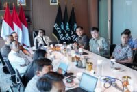 Menteri Ekonomi Kreatif/Kepala Bekraf memimpin audiensi bersama jajaran PT Indobox Cinematic Buana di Kantor Kementerian Ekraf, Jakarta
