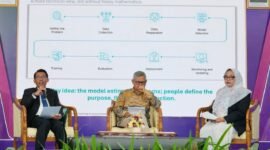 Wakil Rektor UMY bidang Mutu, Reputasi dan Kemitraan saat menyampaikan keynote speech nya dalam the 10th ICoSI UMY 2026
