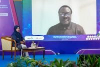 Foto keynote speeach UMYGrace 2026,  Desmond Osaretin Oriakhogba, Ph.D., Associate Professor dari University of the Western Cape, Afrika Selatan