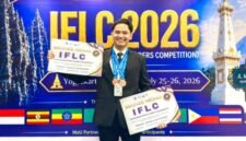 Foto mahasiswa Manajemen UMY, M. Riko Yudianto yang meraih penghargaan dalam International Future Leader Competition 2026
