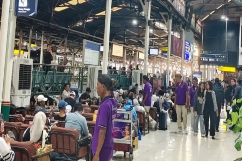 Suasana di Stasiun Kereta Api Kota Yogyakarta. (Humas KAI)