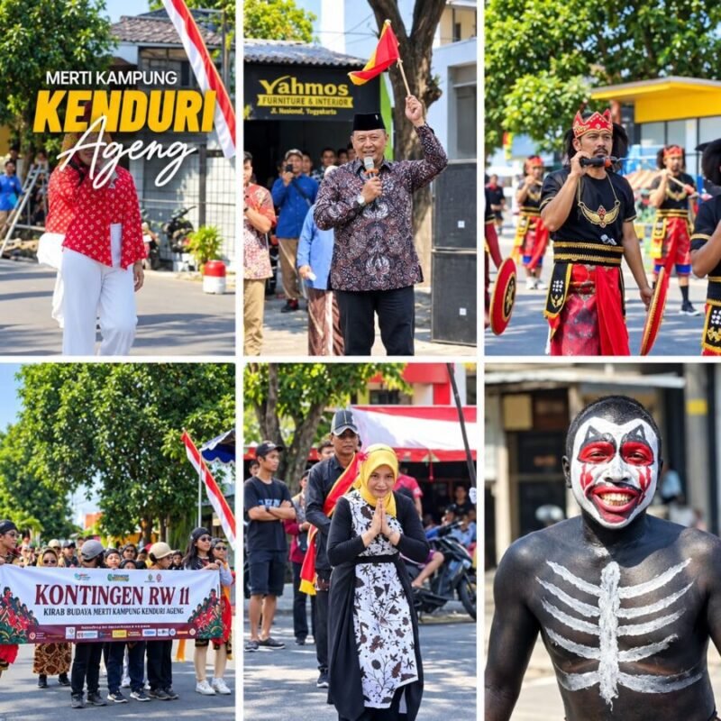 Ketua Komisi A DPRD Kota Yogyakarta Susanto Dwi Antoro membuka pawai kirab budaya Merti Kampung Gambiran #12 di Jalan Gambiran