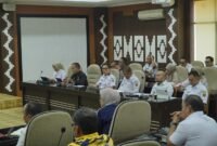 Perwakilan perangkat daerah dan instansi terkait mengikuti rapat persiapan PORNAS KORPRI XVIII Tahun 2027 yang akan digelar di Lampung.