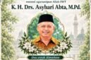Poster ucapan belasungkawa dari Alumni Krapyak atas wafatnya K.H. Drs. Asyhari Abta, M.Pd., Kamis (24/9/2026).