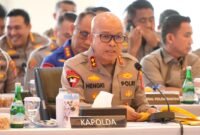 Kapolda Banten Irjen Pol Hengki memaparkan pelaksanaan penegakan hukum dan program Polda Banten di hadapan Komisi III DPR RI.