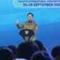 Menteri Dalam Negeri Muhammad Tito Karnavian menyampaikan sambutan dalam pembukaan FEKDI x IFSE 2026 di Jakarta International Convention Center (JICC).