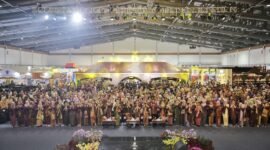 Suasana pembukaan Pameran Kerajinan Nusantara (Kriyanusa) 2026 di Hall A dan B JICC, Jakarta, Sabtu (26/9/2026). Pameran yang berlangsung 26–30 September 2026 ini menghadirkan 410 stan dari berbagai daerah di Indonesia.