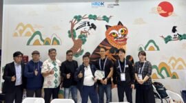 Delegasi Kementerian Ketenagakerjaan (Kemnaker) berfoto bersama perwakilan WorldSkills Korea di sela gelaran WorldSkills Competition (WSC) Shanghai 2026.